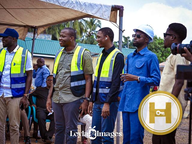 Project team at the ceremony