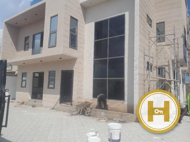 Façade and glazing — textured finish